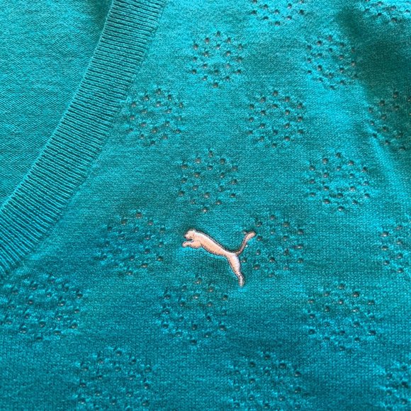 Puma - Teal sweater ladies Medium - Picture 8 of 9